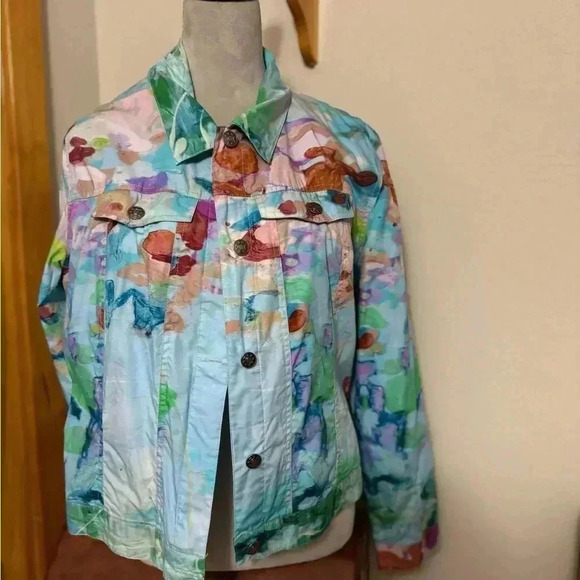 Claire Desjardins Jackets & Blazers - Clair Desjardins abstract art jacket. Worn 4x. Smoke free home.